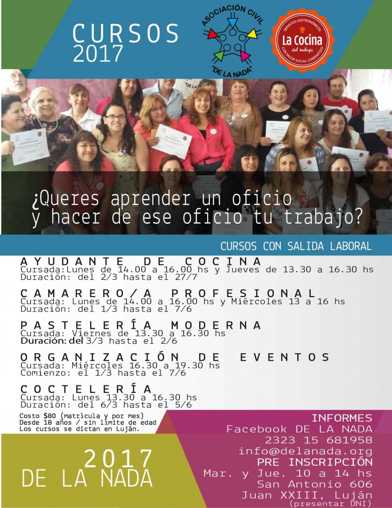 CURSOS 2017  – Abierta la Preinscripción