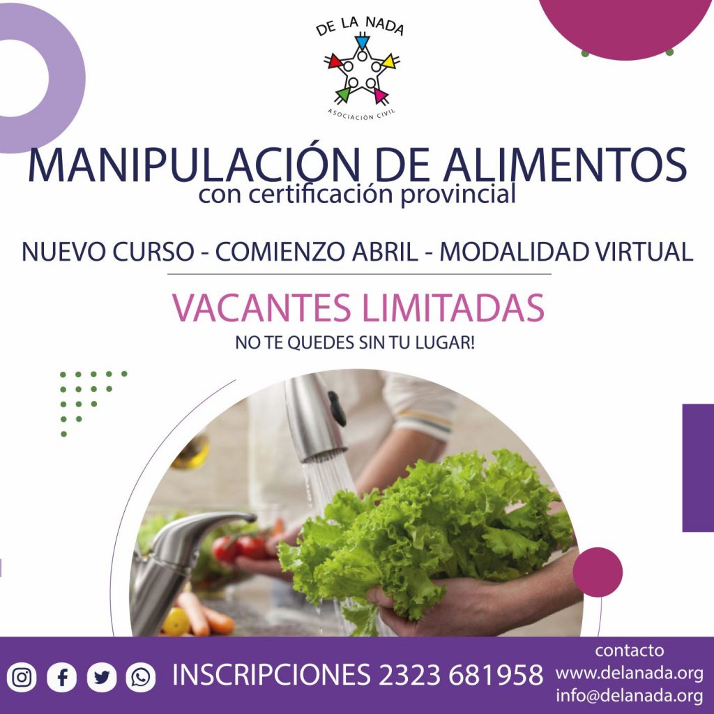 CURSO MANIPULACIÓN DE ALIMENTOS